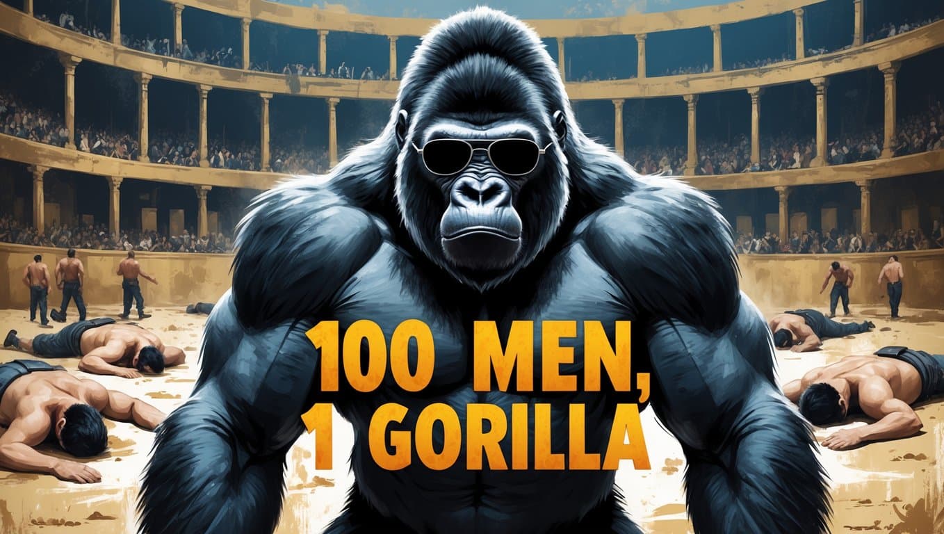 100 Men, 1 Gorilla