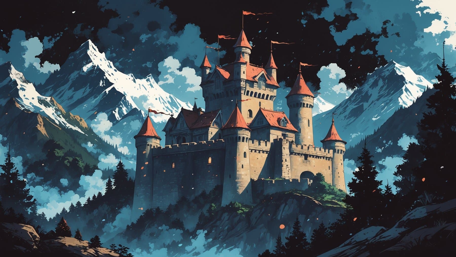 Scale Bowser's Mountain and enter the castle.